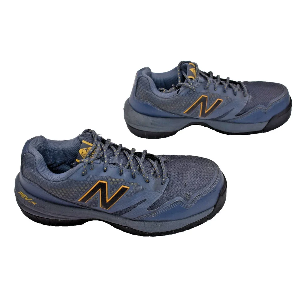 NEW BALANCE 589 Hard Composite Toe Navy Industrial Work Shoe Mens Size 9.5 D